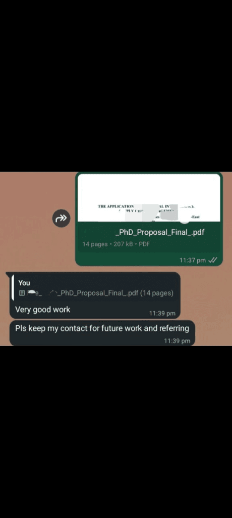 Client: Very good work. Pls keep my contact for future work and referring.